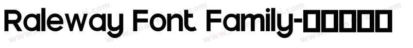 Raleway Font Family字体转换